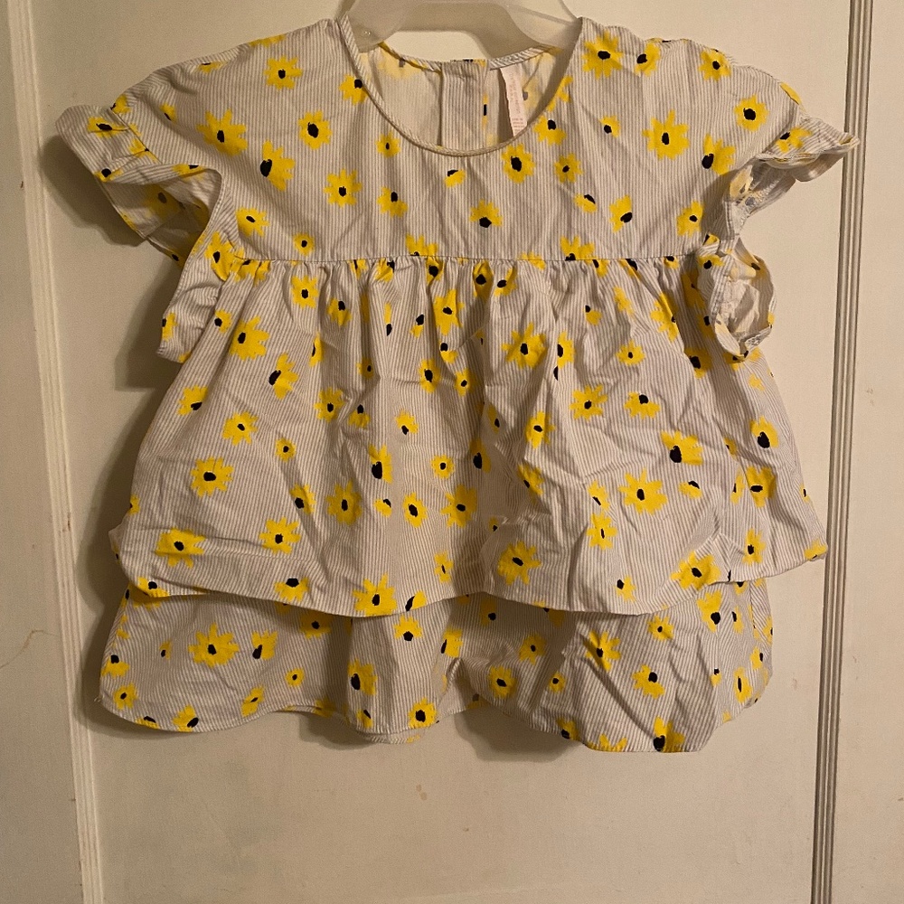 ZARA cotton black-eyed suzan shirt